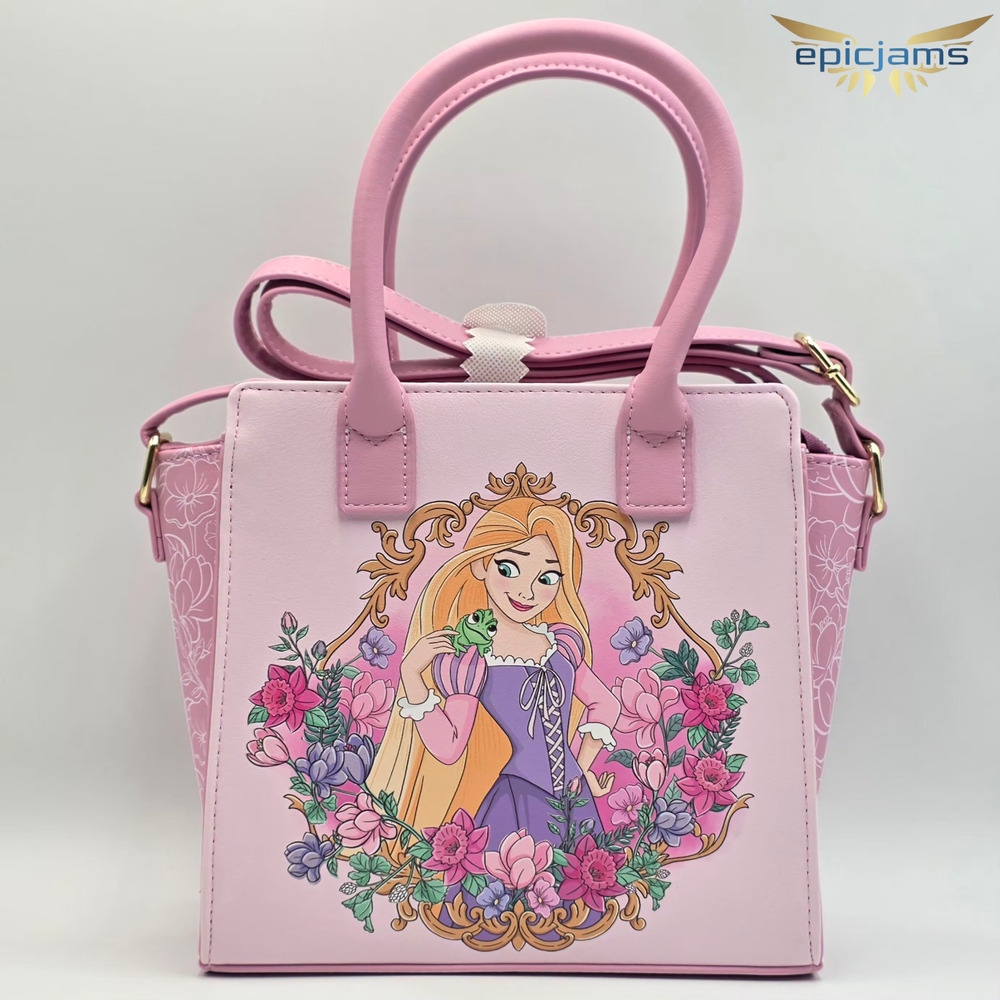 Loungefly Disney Tangled Rapunzel and Pascal Mini Satchel Bag New